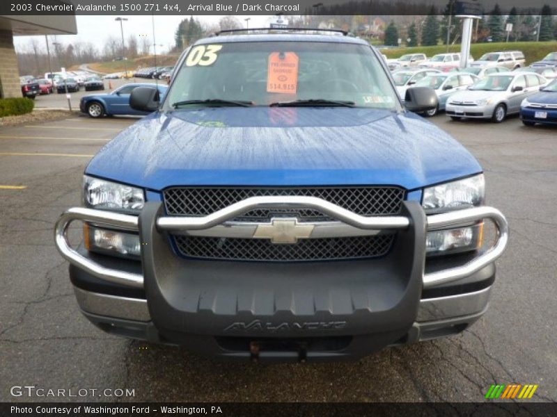 Arrival Blue / Dark Charcoal 2003 Chevrolet Avalanche 1500 Z71 4x4