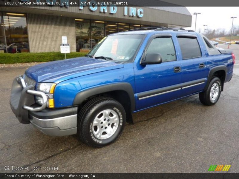 Arrival Blue / Dark Charcoal 2003 Chevrolet Avalanche 1500 Z71 4x4