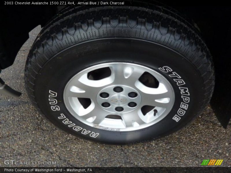 Arrival Blue / Dark Charcoal 2003 Chevrolet Avalanche 1500 Z71 4x4