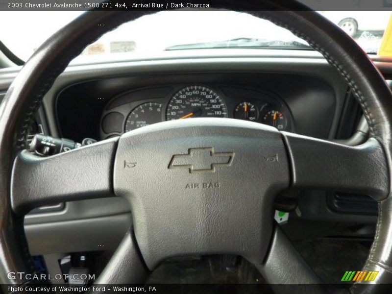 Arrival Blue / Dark Charcoal 2003 Chevrolet Avalanche 1500 Z71 4x4