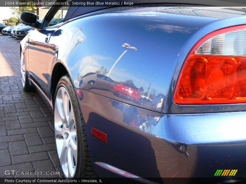 Sebring Blue (Blue Metallic) / Beige 2004 Maserati Spyder Cambiocorsa