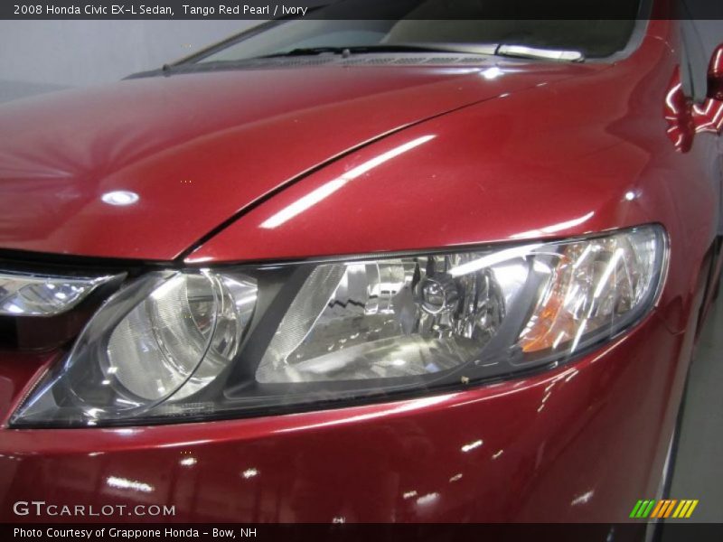 Tango Red Pearl / Ivory 2008 Honda Civic EX-L Sedan