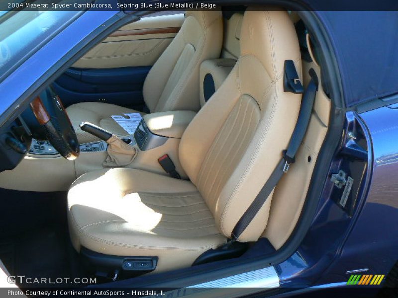 Sebring Blue (Blue Metallic) / Beige 2004 Maserati Spyder Cambiocorsa