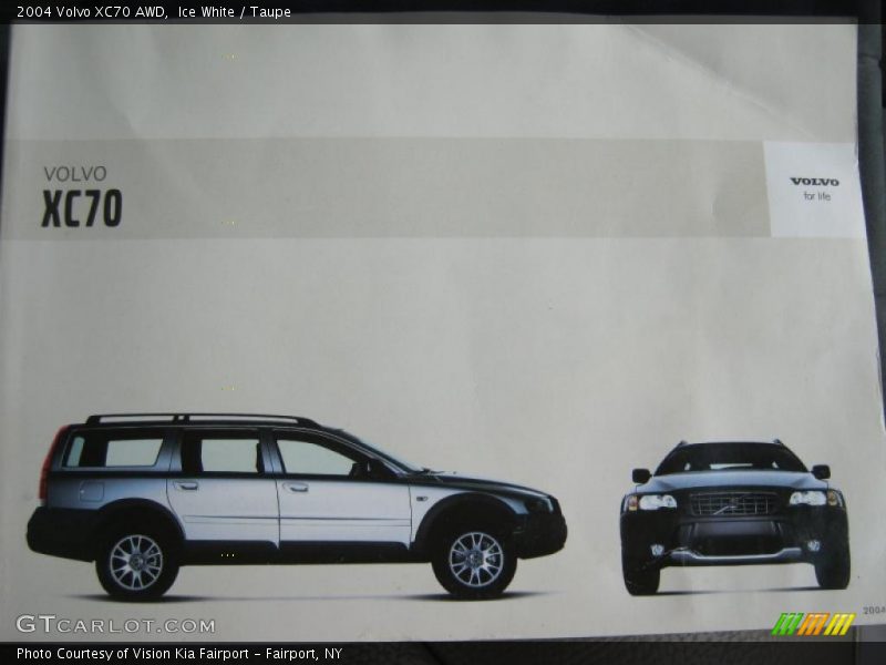 Ice White / Taupe 2004 Volvo XC70 AWD