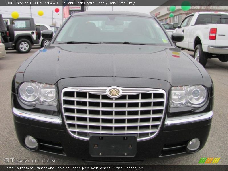 Brilliant Black Crystal Pearl / Dark Slate Gray 2008 Chrysler 300 Limited AWD