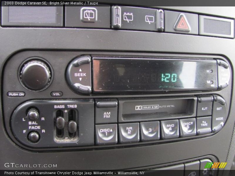 Controls of 2003 Caravan SE
