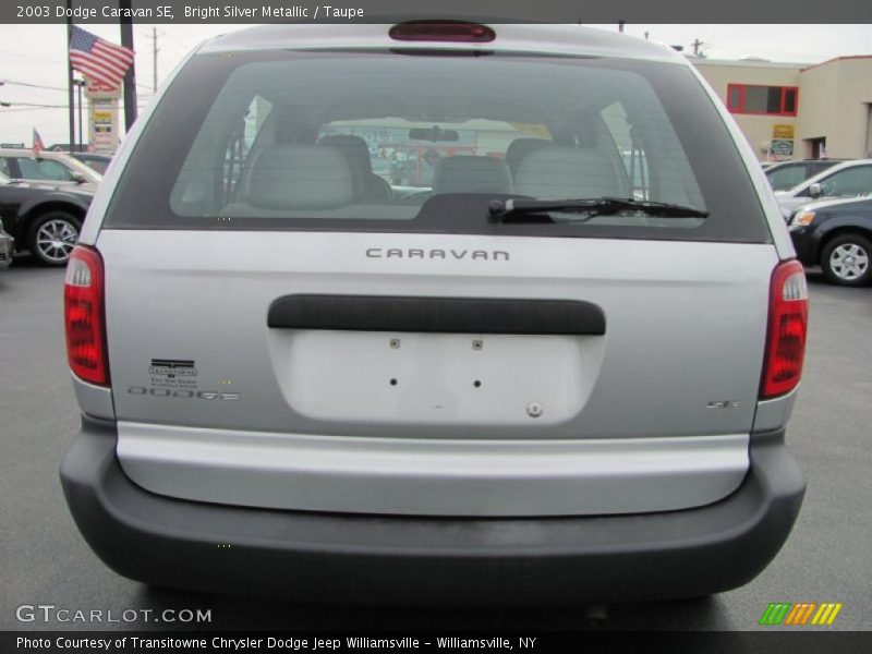 Bright Silver Metallic / Taupe 2003 Dodge Caravan SE