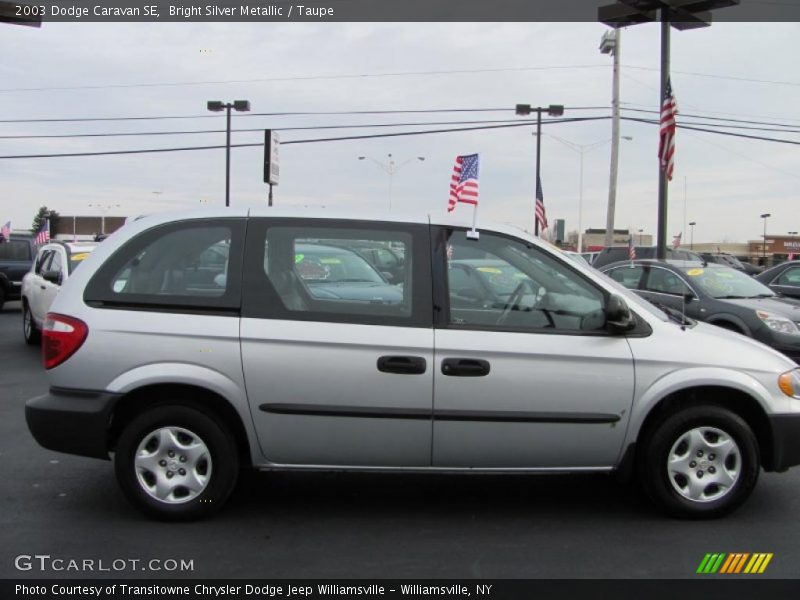 Bright Silver Metallic / Taupe 2003 Dodge Caravan SE