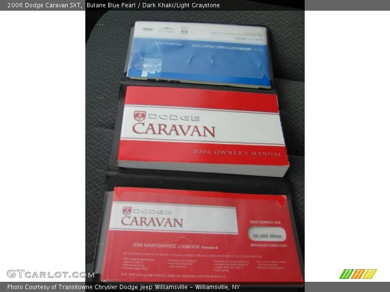 Butane Blue Pearl / Dark Khaki/Light Graystone 2006 Dodge Caravan SXT