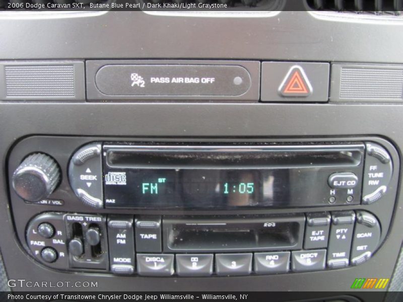 Butane Blue Pearl / Dark Khaki/Light Graystone 2006 Dodge Caravan SXT