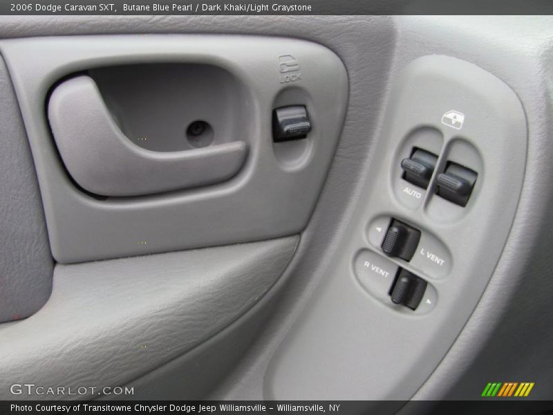 Butane Blue Pearl / Dark Khaki/Light Graystone 2006 Dodge Caravan SXT