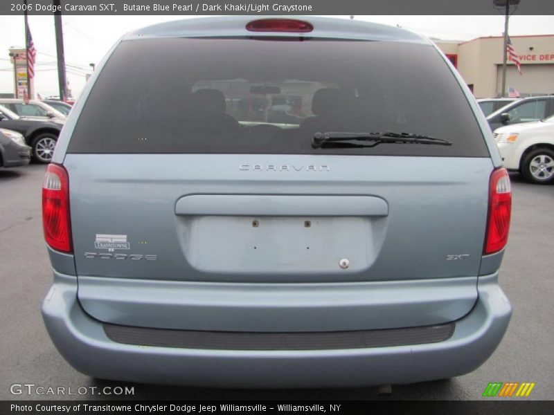 Butane Blue Pearl / Dark Khaki/Light Graystone 2006 Dodge Caravan SXT