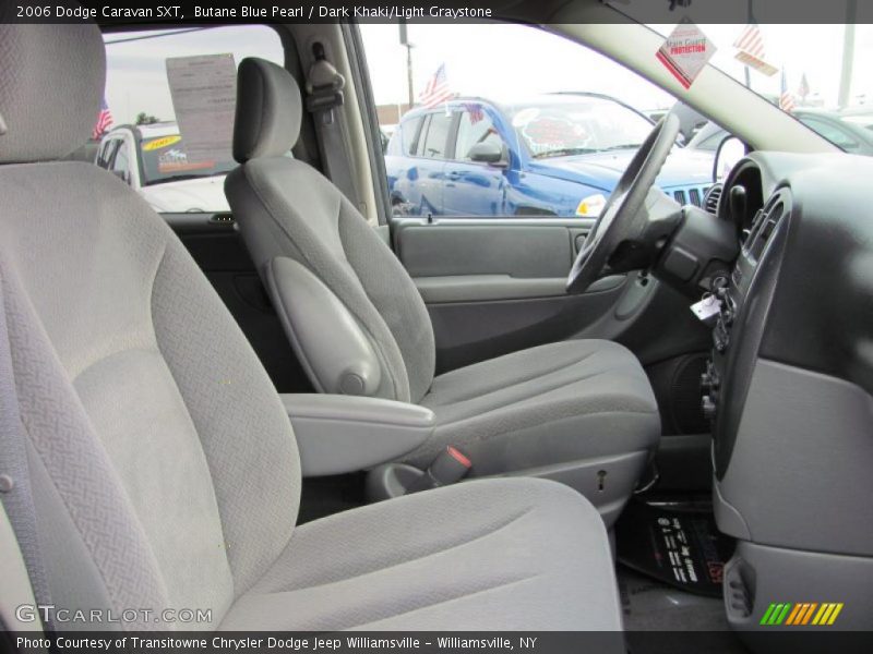Butane Blue Pearl / Dark Khaki/Light Graystone 2006 Dodge Caravan SXT