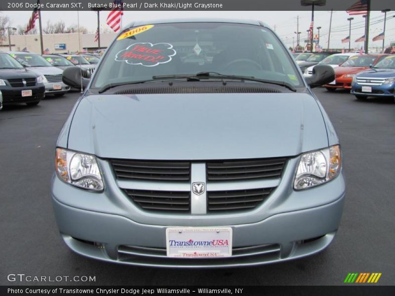 Butane Blue Pearl / Dark Khaki/Light Graystone 2006 Dodge Caravan SXT