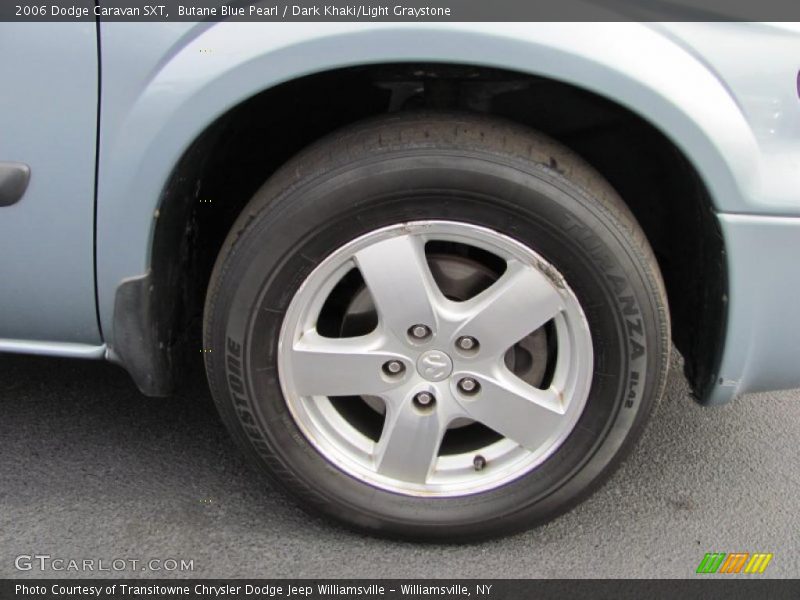 Butane Blue Pearl / Dark Khaki/Light Graystone 2006 Dodge Caravan SXT