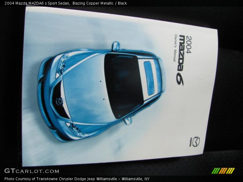 Blazing Copper Metallic / Black 2004 Mazda MAZDA6 s Sport Sedan
