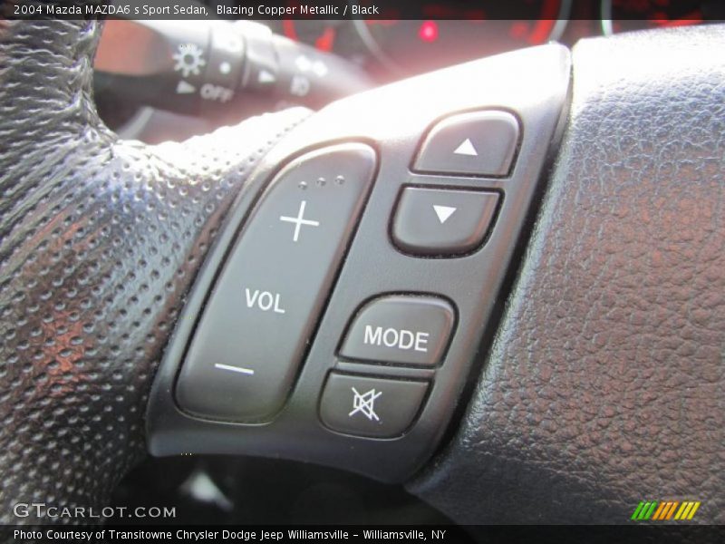 Blazing Copper Metallic / Black 2004 Mazda MAZDA6 s Sport Sedan