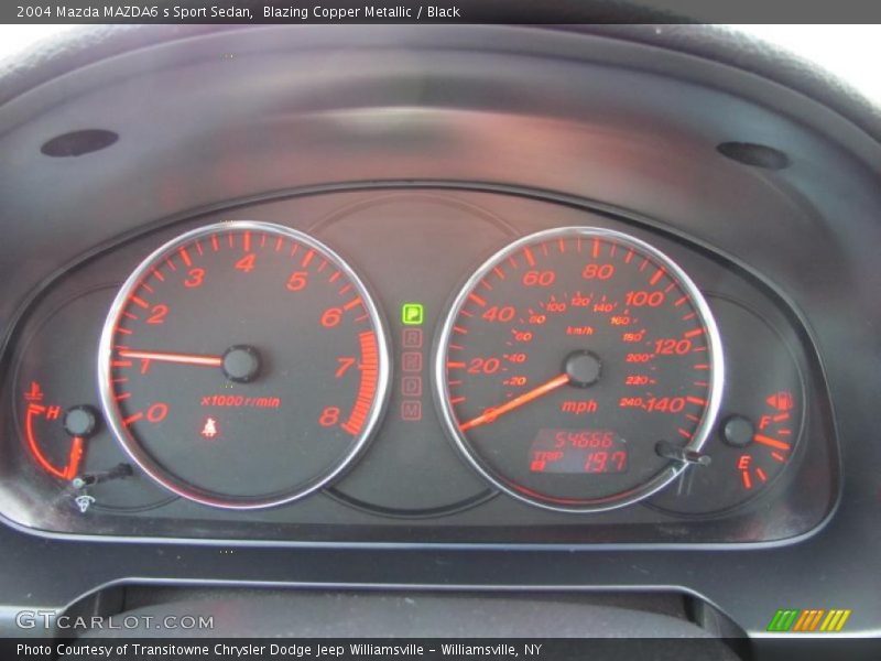  2004 MAZDA6 s Sport Sedan s Sport Sedan Gauges