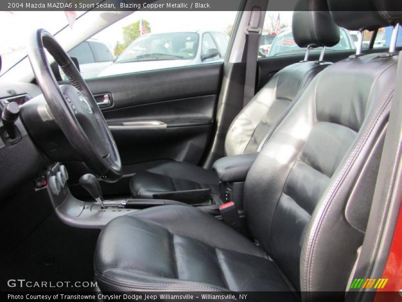 Blazing Copper Metallic / Black 2004 Mazda MAZDA6 s Sport Sedan