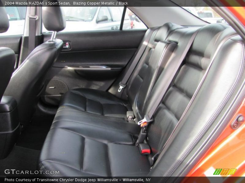 Blazing Copper Metallic / Black 2004 Mazda MAZDA6 s Sport Sedan