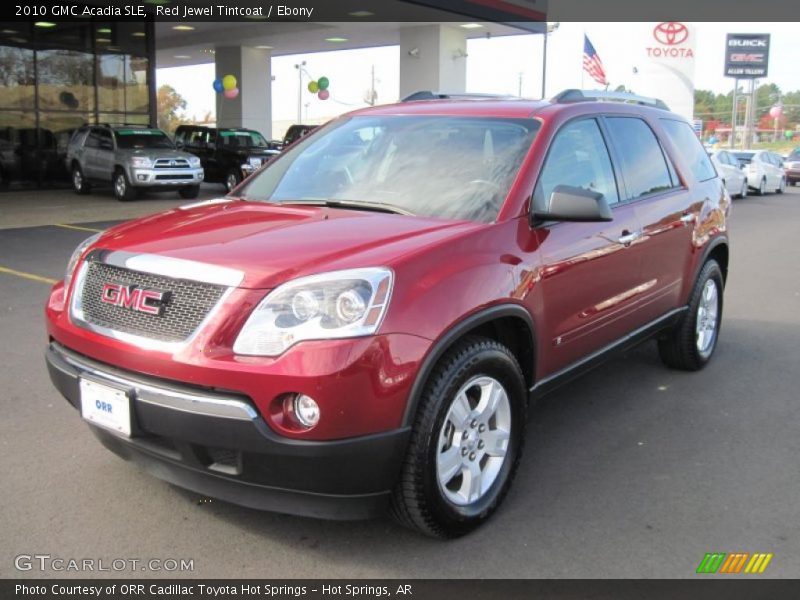 Red Jewel Tintcoat / Ebony 2010 GMC Acadia SLE