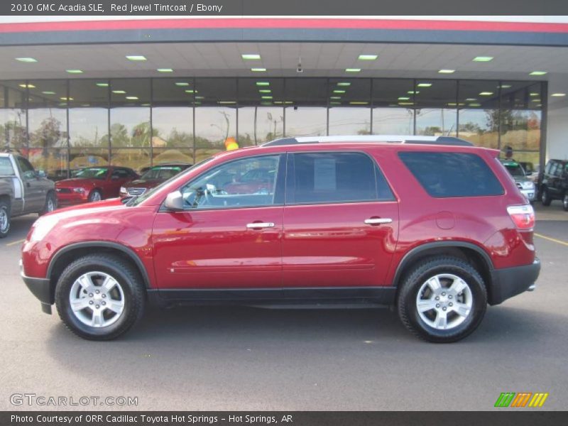 Red Jewel Tintcoat / Ebony 2010 GMC Acadia SLE