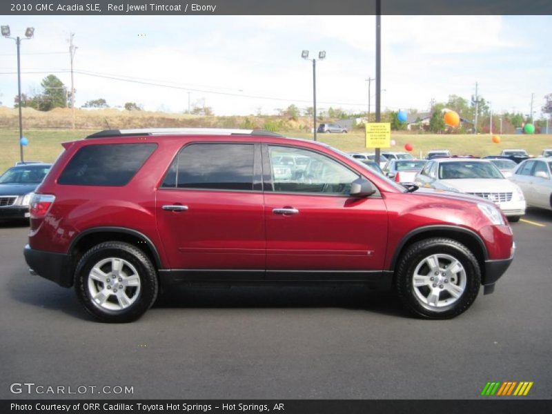 Red Jewel Tintcoat / Ebony 2010 GMC Acadia SLE