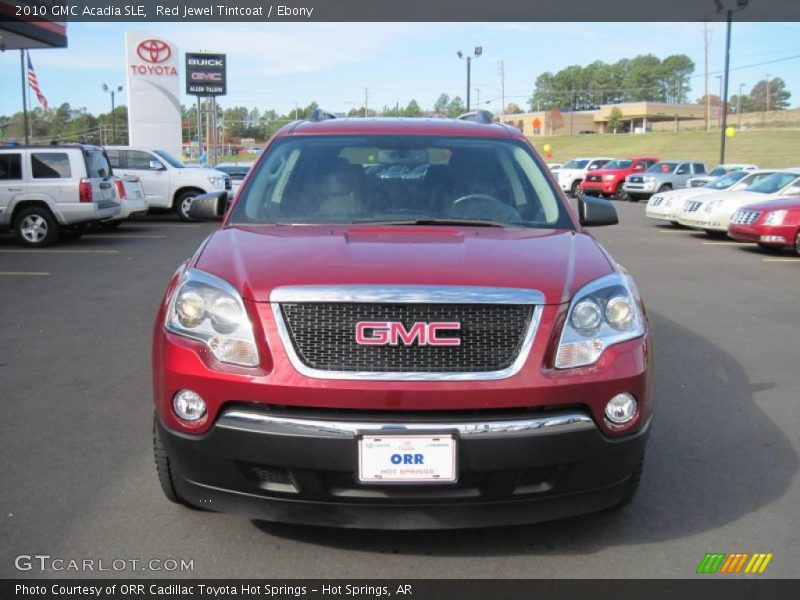 Red Jewel Tintcoat / Ebony 2010 GMC Acadia SLE