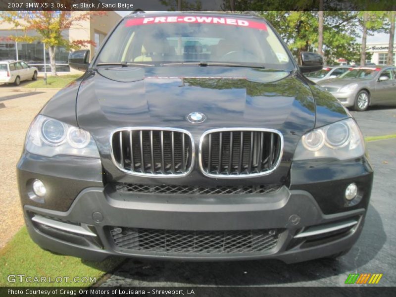 Jet Black / Sand Beige 2007 BMW X5 3.0si