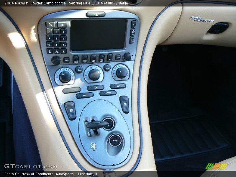 Sebring Blue (Blue Metallic) / Beige 2004 Maserati Spyder Cambiocorsa