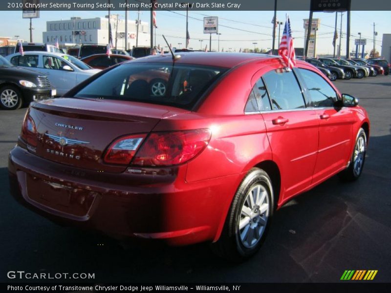 Inferno Red Crystal Pearl / Dark Slate Gray 2010 Chrysler Sebring Touring Sedan