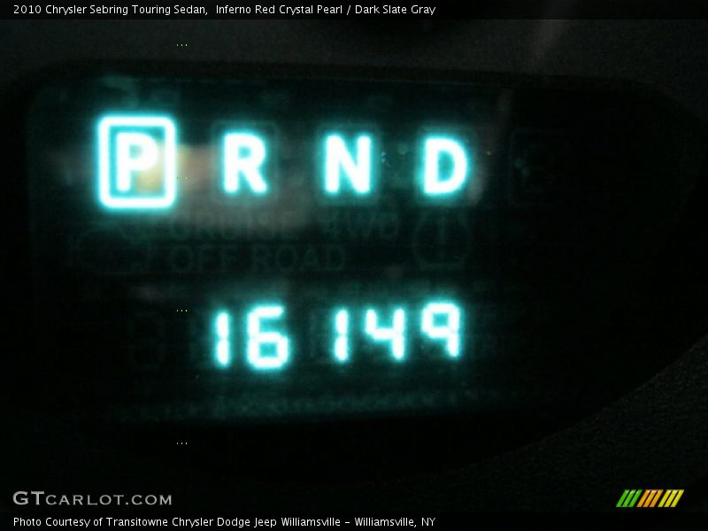 Inferno Red Crystal Pearl / Dark Slate Gray 2010 Chrysler Sebring Touring Sedan