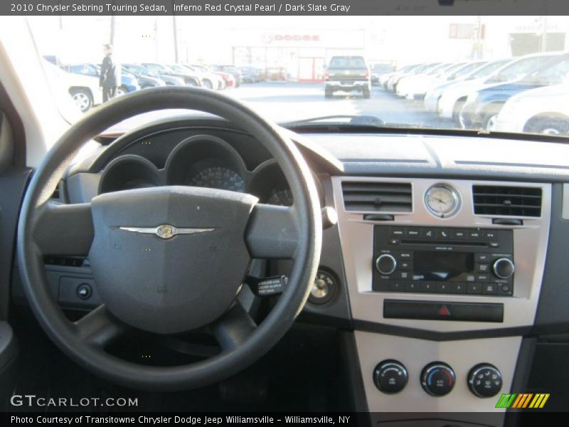 Inferno Red Crystal Pearl / Dark Slate Gray 2010 Chrysler Sebring Touring Sedan
