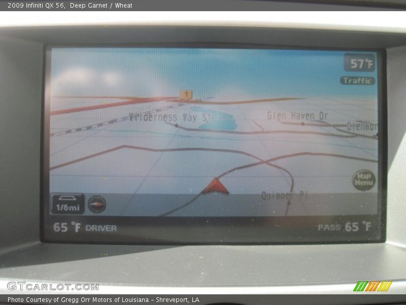 Navigation of 2009 QX 56