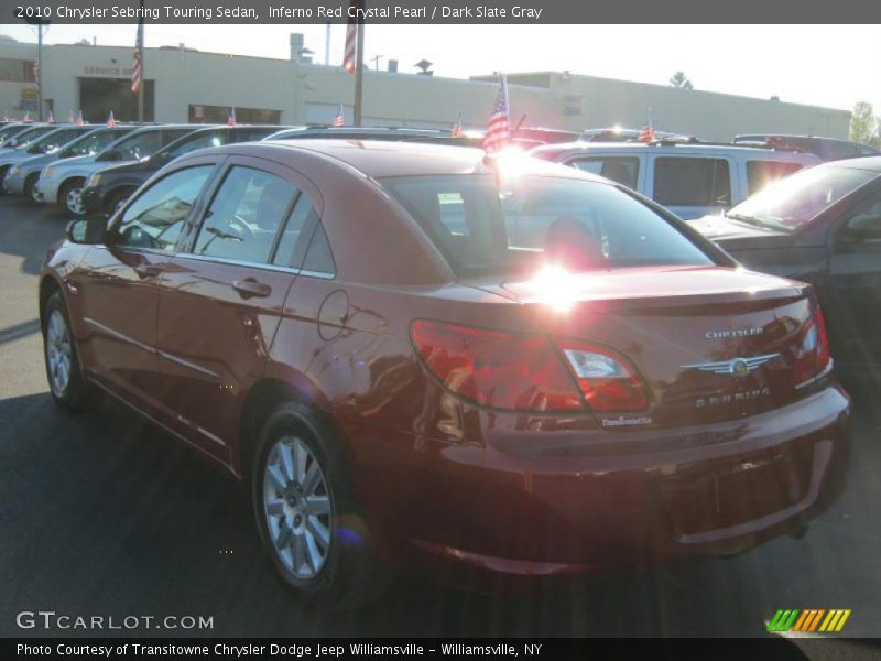 Inferno Red Crystal Pearl / Dark Slate Gray 2010 Chrysler Sebring Touring Sedan