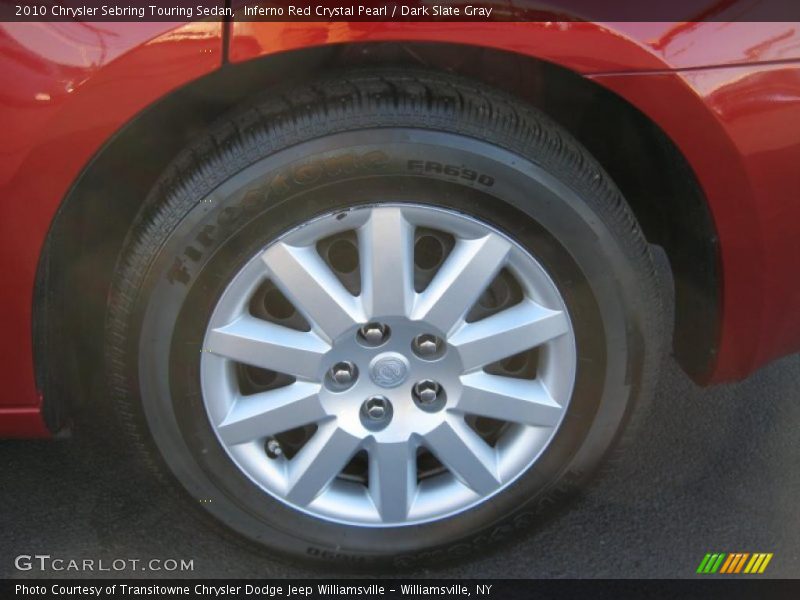 Inferno Red Crystal Pearl / Dark Slate Gray 2010 Chrysler Sebring Touring Sedan