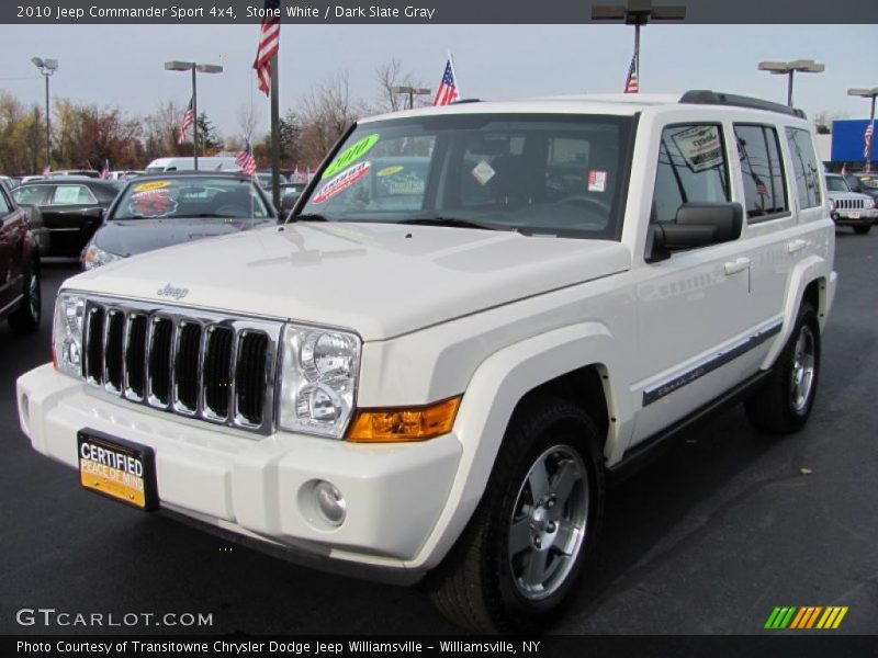 Stone White / Dark Slate Gray 2010 Jeep Commander Sport 4x4