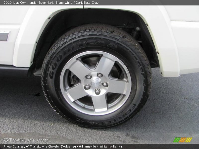 Stone White / Dark Slate Gray 2010 Jeep Commander Sport 4x4