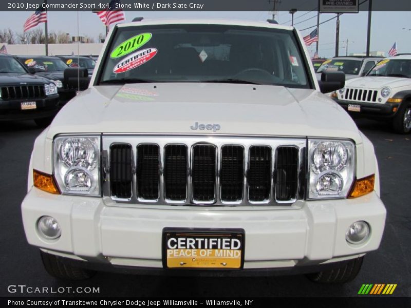 Stone White / Dark Slate Gray 2010 Jeep Commander Sport 4x4