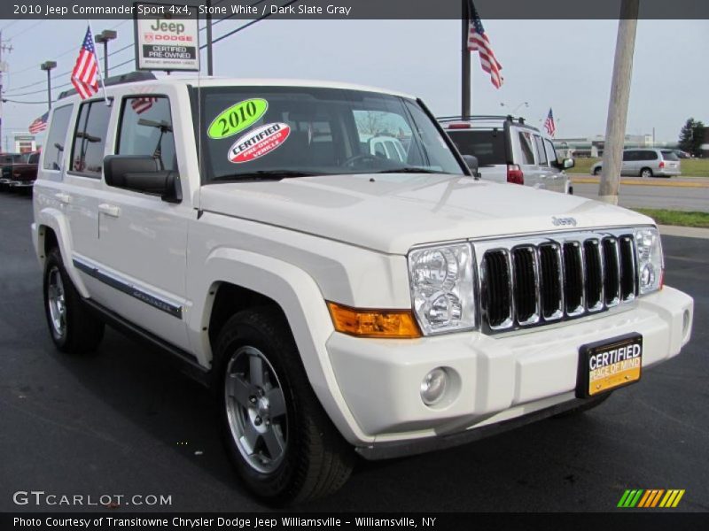 Stone White / Dark Slate Gray 2010 Jeep Commander Sport 4x4