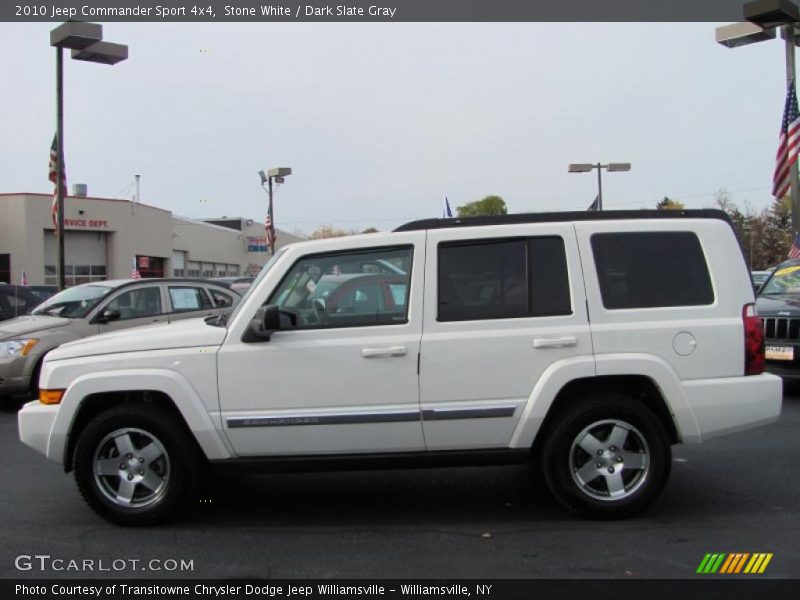 Stone White / Dark Slate Gray 2010 Jeep Commander Sport 4x4