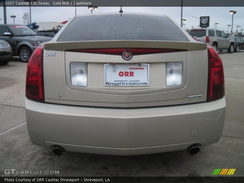 Gold Mist / Cashmere 2007 Cadillac CTS Sedan