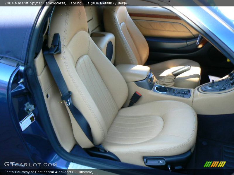 Sebring Blue (Blue Metallic) / Beige 2004 Maserati Spyder Cambiocorsa