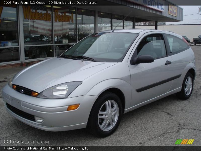 CD Silver Metallic / Dark Charcoal 2003 Ford Focus ZX3 Coupe
