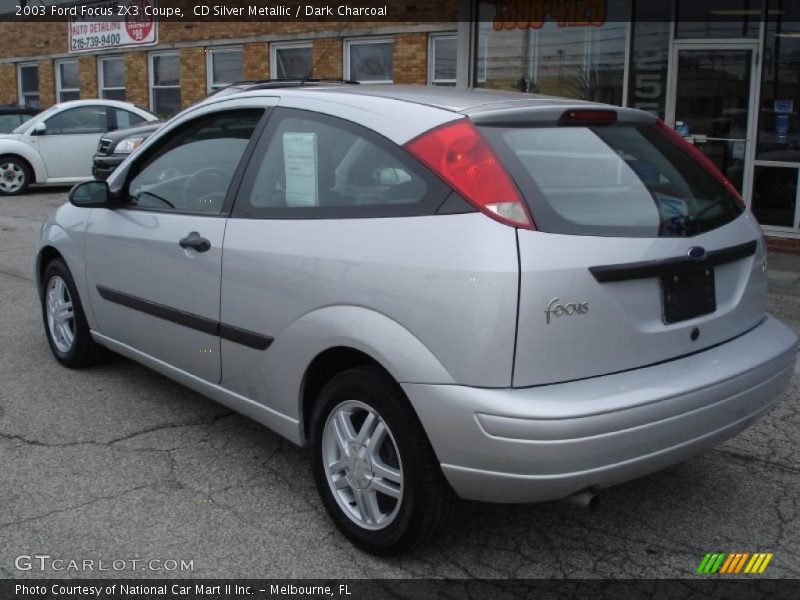 CD Silver Metallic / Dark Charcoal 2003 Ford Focus ZX3 Coupe