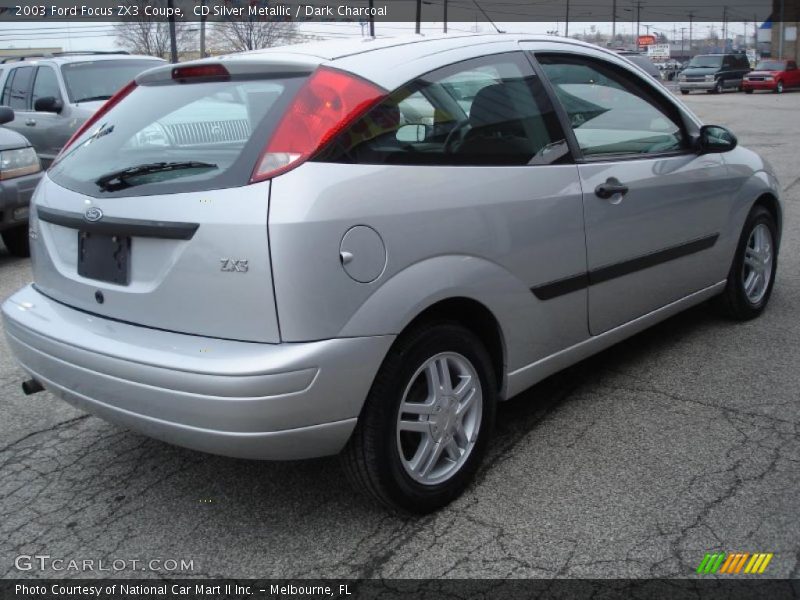 CD Silver Metallic / Dark Charcoal 2003 Ford Focus ZX3 Coupe