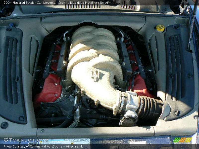 Sebring Blue (Blue Metallic) / Beige 2004 Maserati Spyder Cambiocorsa