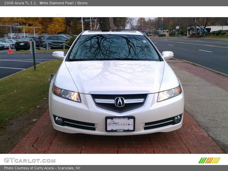 White Diamond Pearl / Ebony 2008 Acura TL 3.2