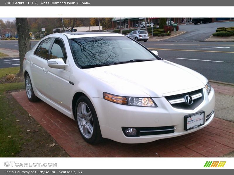 White Diamond Pearl / Ebony 2008 Acura TL 3.2