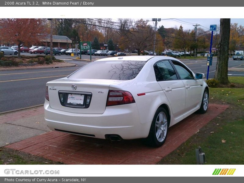 White Diamond Pearl / Ebony 2008 Acura TL 3.2